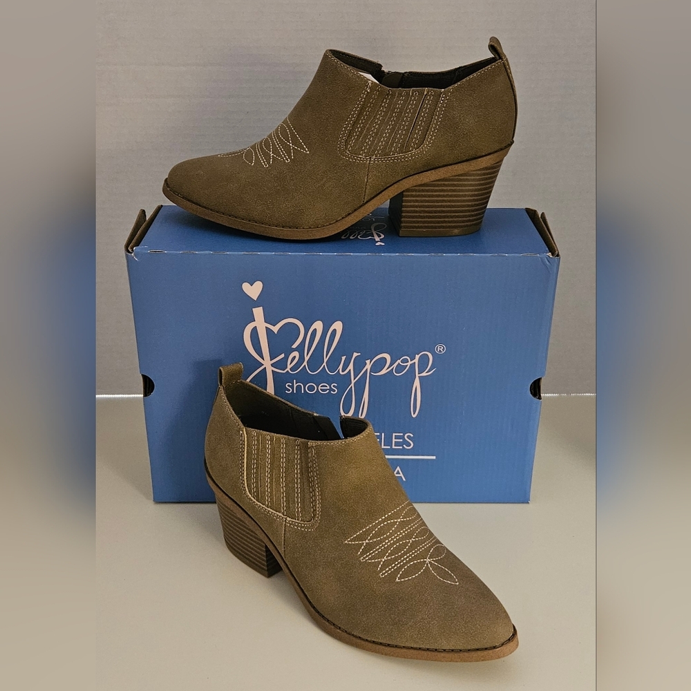 Jellypop Brown Ankle Booties